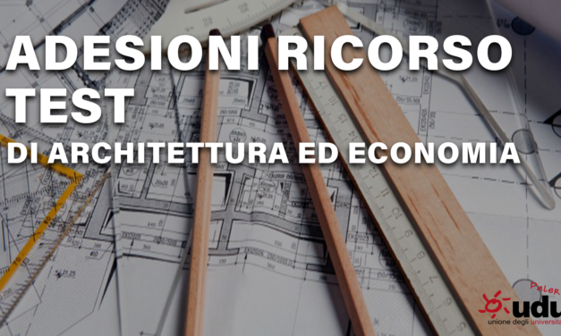 Adesione ricorsi architettura ed Economia