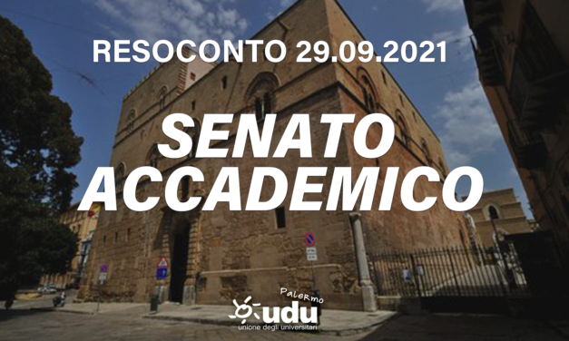 Resoconto senato accademico 29.09.2021