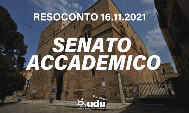 Resoconto senato accademico 16.11.2021